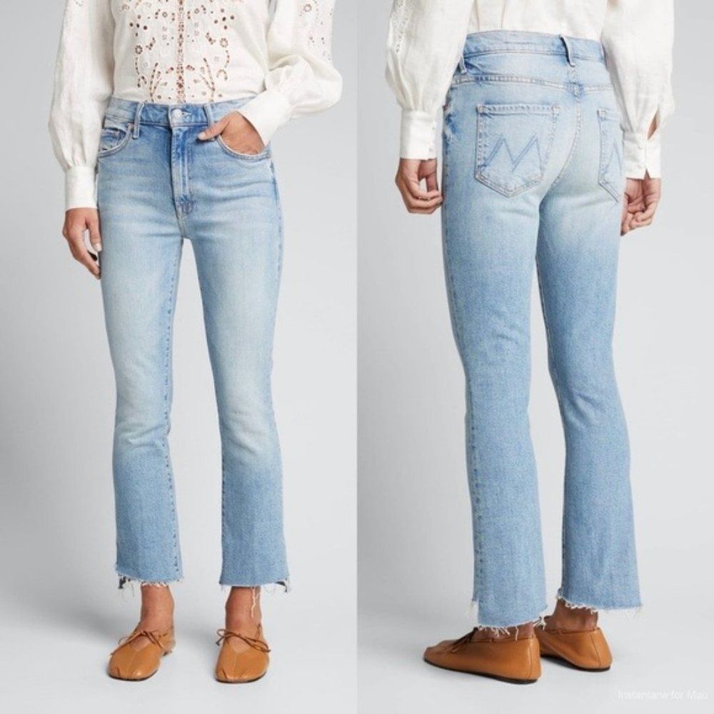Mother The Insider Crop Step Fray Jeans